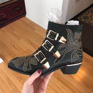 Stud ankle booties